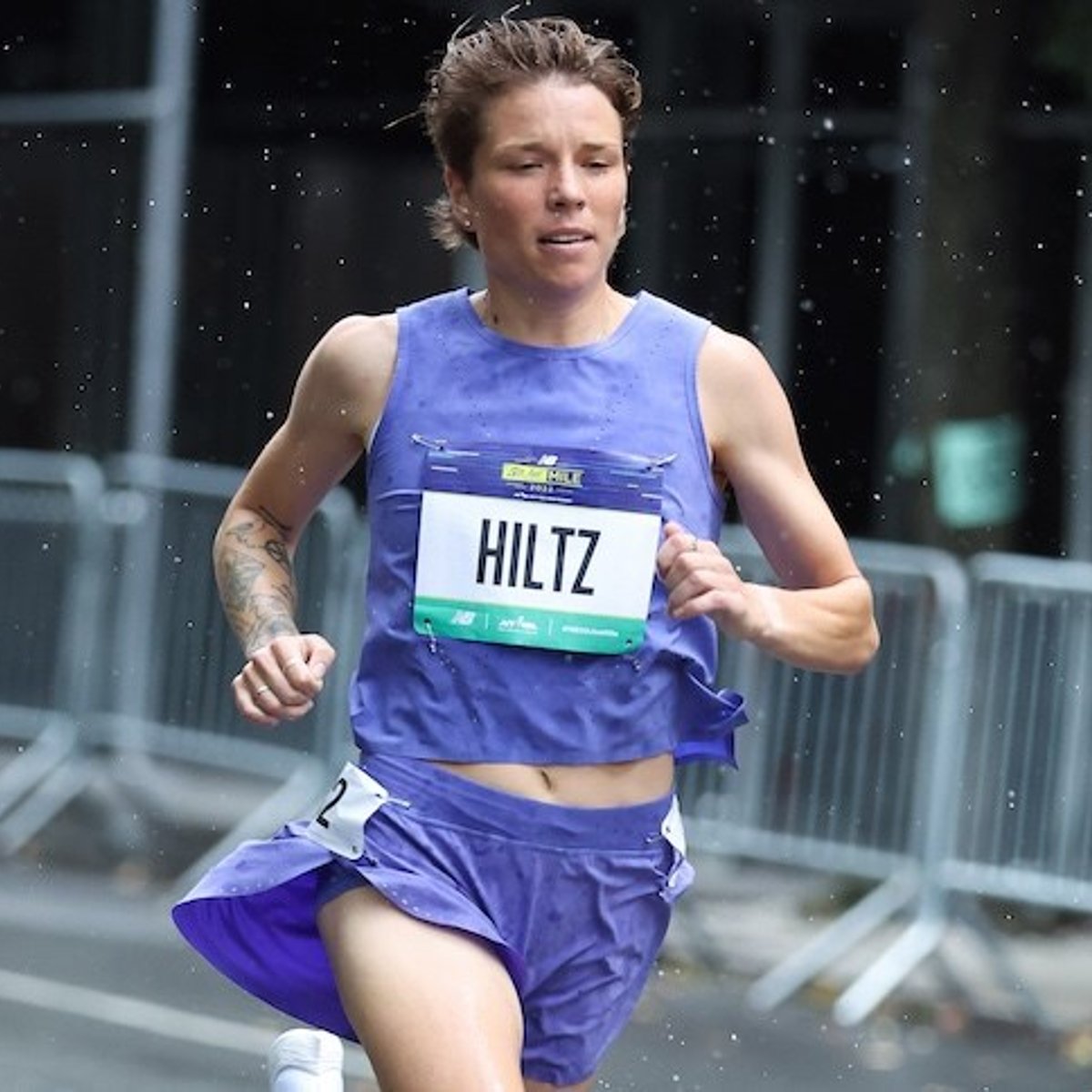 Nikki Hiltz at the Fifth Avenue Mile.