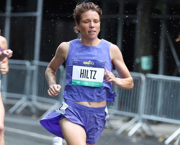 Nikki Hiltz at the Fifth Avenue Mile.
