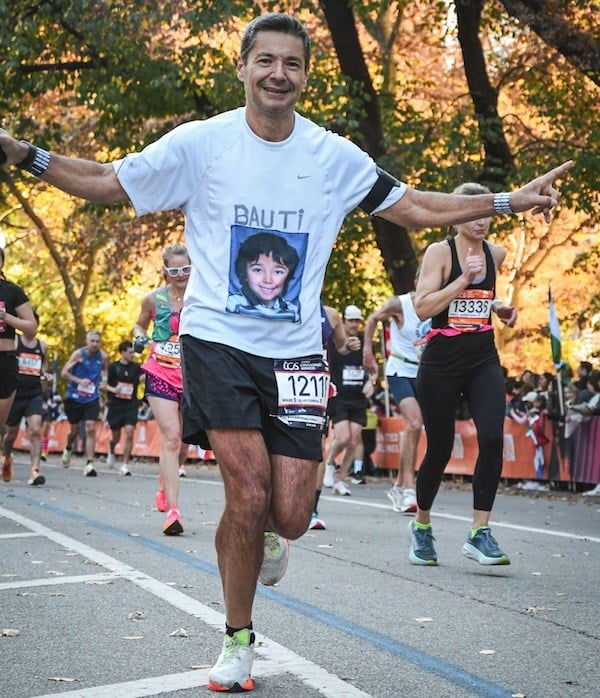 Juan Uro at the TCS New York City Marathon