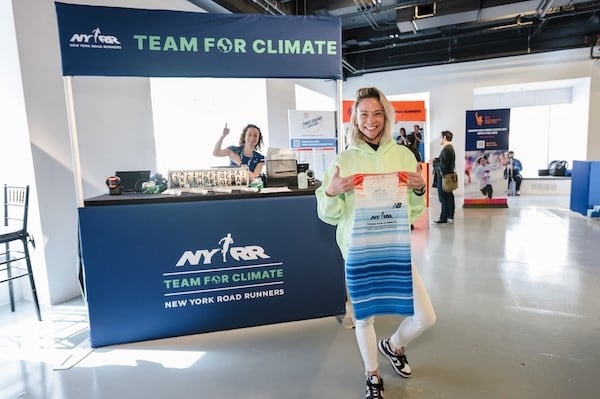 Team for Climate bib pickup at the United Airlines NYC Half.