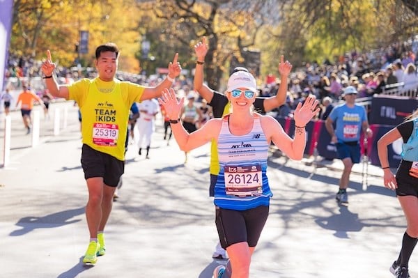 Team for Climate runner at the TCS New York City Marathon.