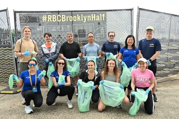 Plogging event at the RBC Brooklyn Half Pre-Party