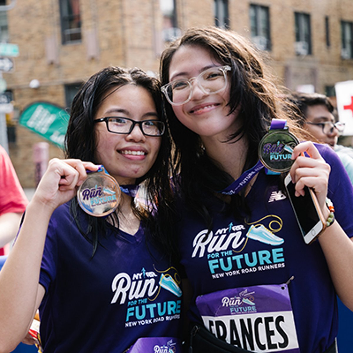 Run for the Future girls at 2021 Harlem Run