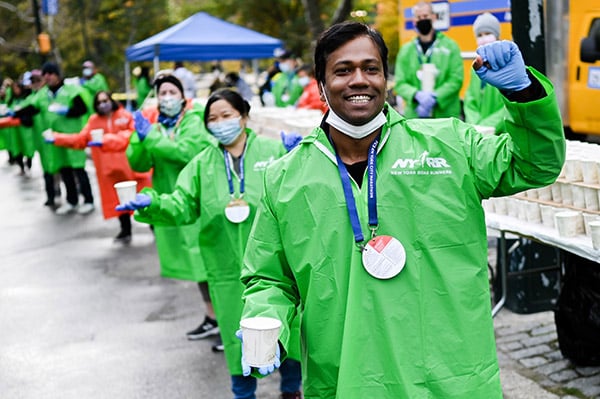 Volunteer at 2021 TCS NYC Marathon