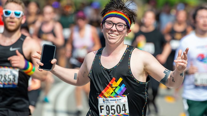 2019 Pride Run runner