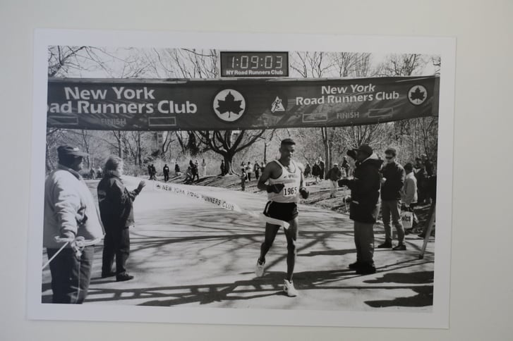 Brooklyn Half finish in Prospect Park 1990s