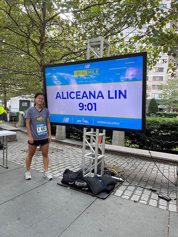 Aliceana Lin RFTF Alum and Youth Ambassador at the 5th Ave Mile
