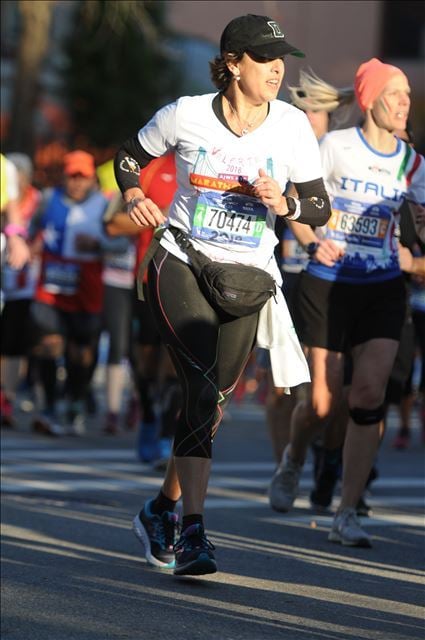 Valerie NYRR Shape Runner and Donor at a race