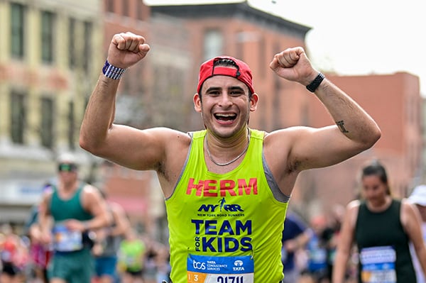 Team for Kids runner at 2022 TCS New York City Marathon