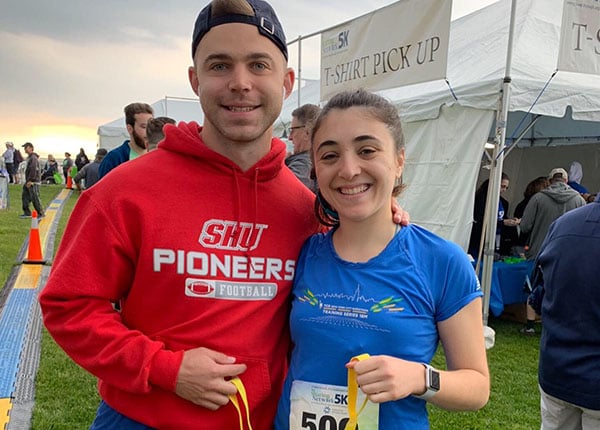 Zak Turner and sister in law at a race