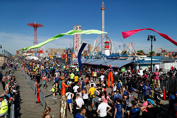 2019 Brooklyn Half finish line wide shot