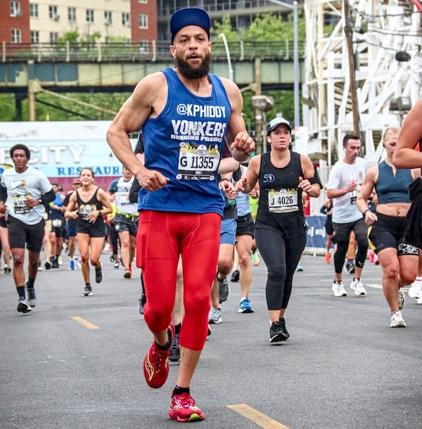 Kevin Phipps running the RBC Brooklyn Half.