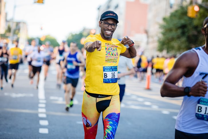 James Ravenell running 2019 Percy Sutton Harlem Run 5K