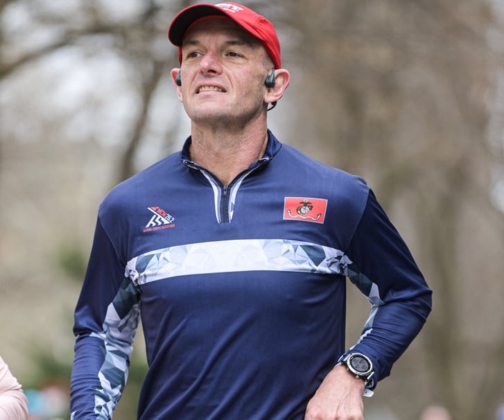 Runner Sean Chick in UA NYC Half