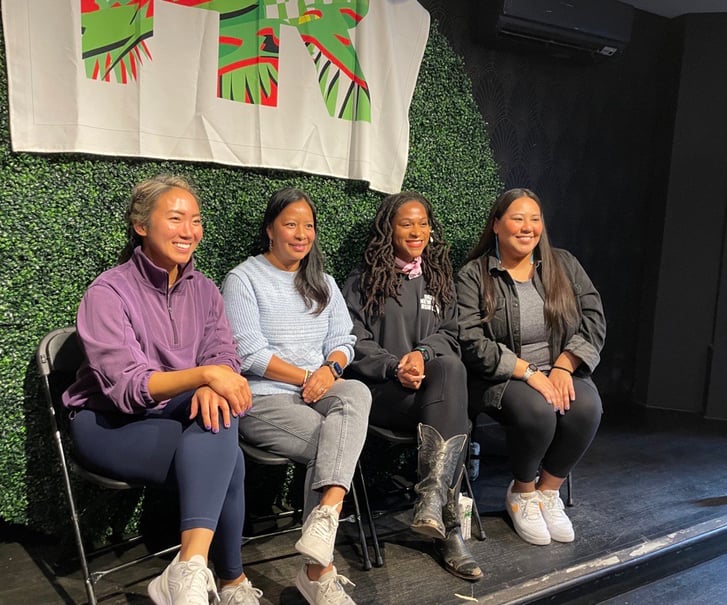 Contributors Circle panel indoors at Harlem Run House