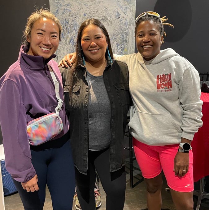 Carolyn Su, Dinee Dorame, Alison Desir at Harlem Run House