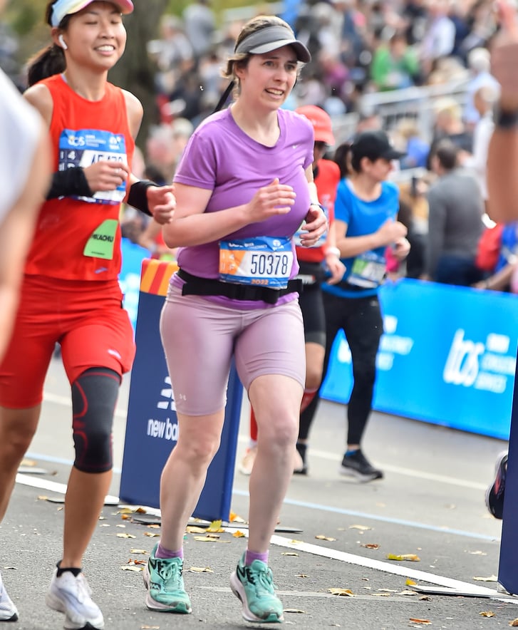 Sally Bojorquez running 2022 TCS NYC Marathon