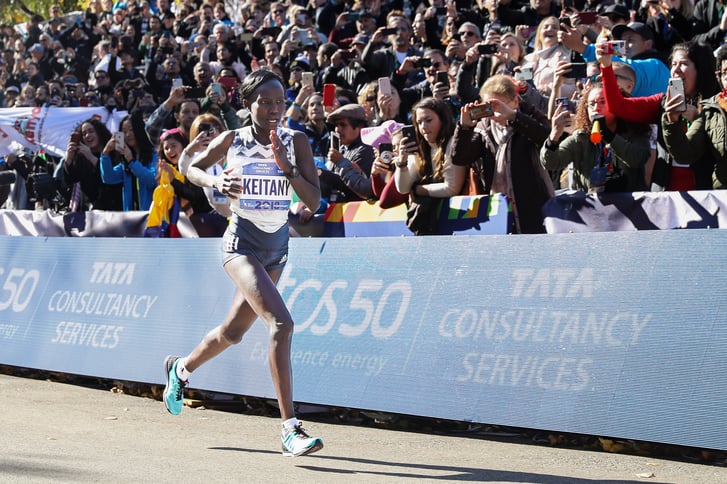 TCS NYC Marathon finish Mary Keitany