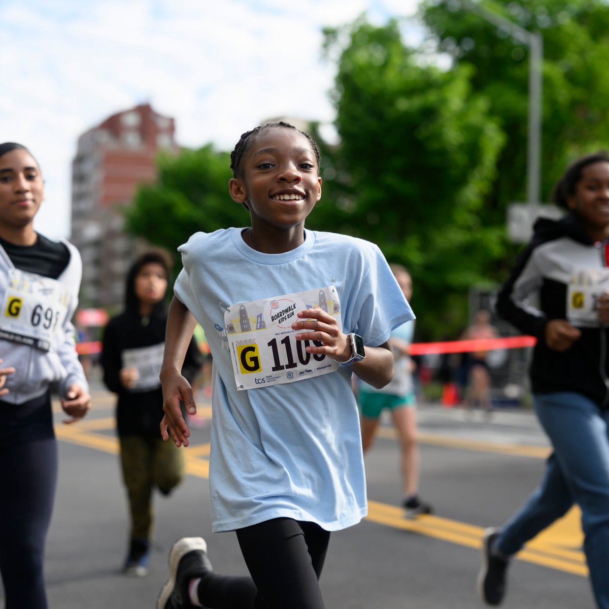 Kids running in 2024 Kids Boardwalk Run