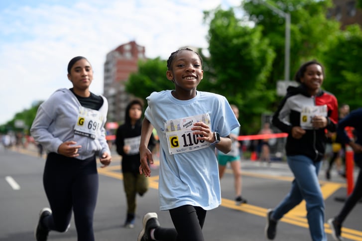 Kids running in 2024 Kids Boardwalk Run