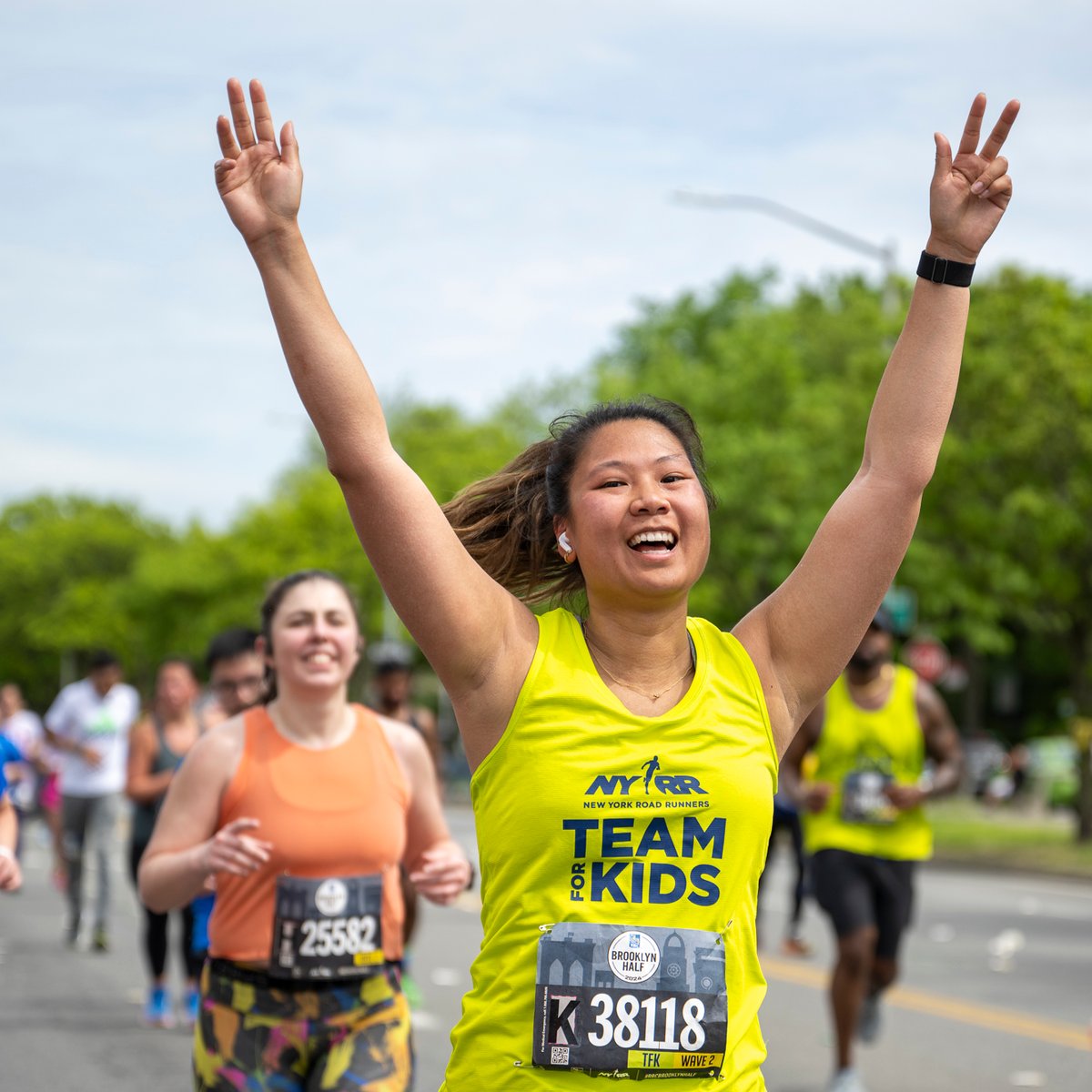 Team for Kids runner at 2024 RBC Brooklyn Half