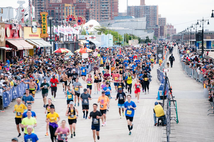 2024 RBC Brooklyn Half Coney Island boardwalk