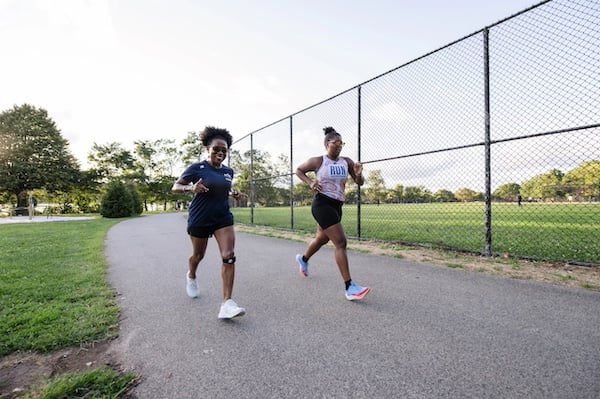 Coach Jacq at a Group Training workout.