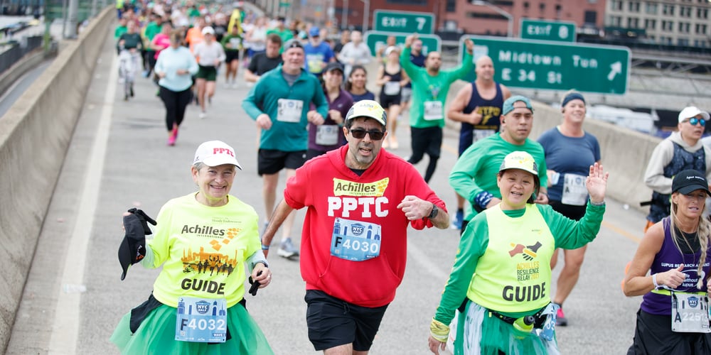 Michael Ring and guides in the 2024 UA NYC Half
