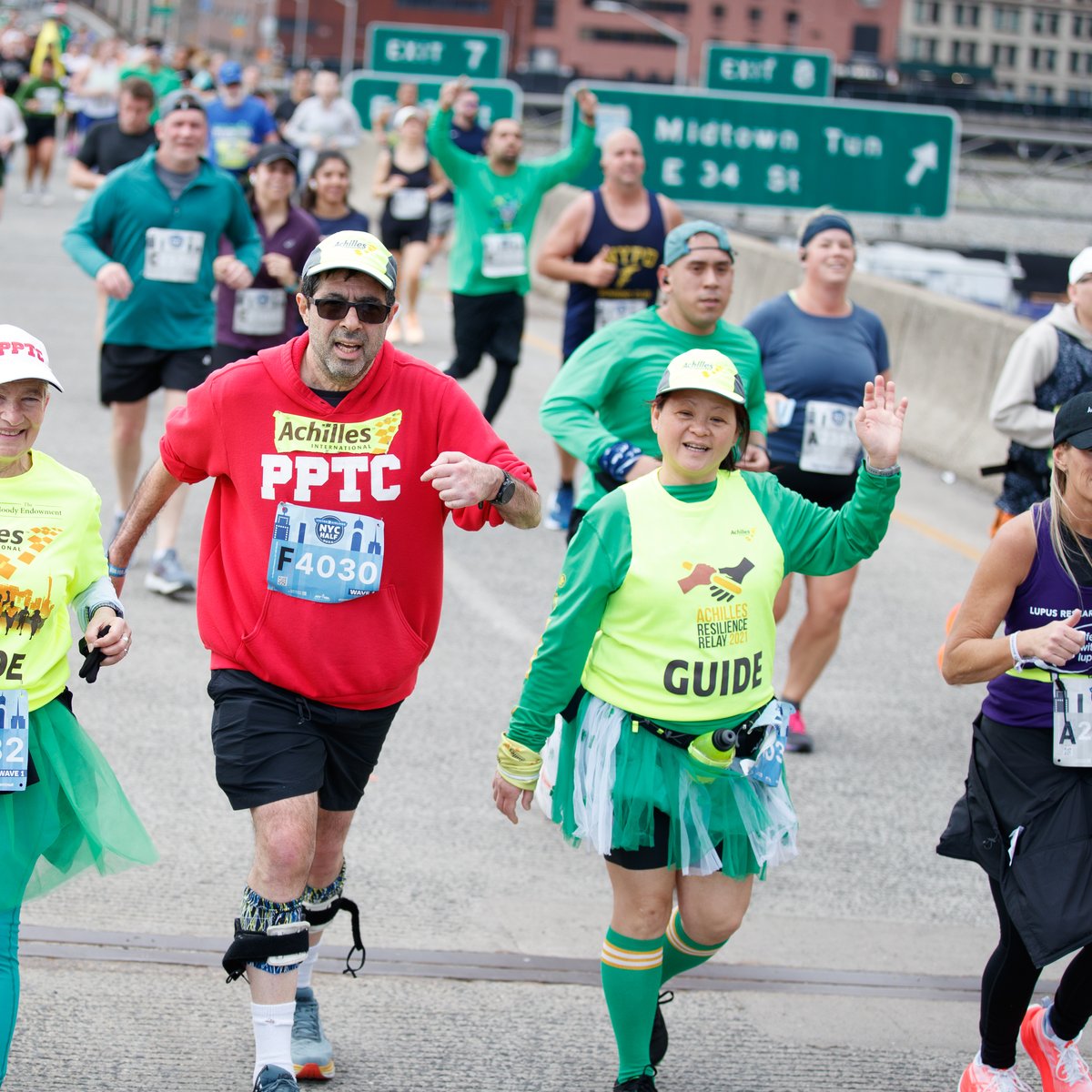 Michael Ring and guides in the 2024 UA NYC Half