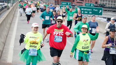 Michael Ring and guides in the 2024 UA NYC Half