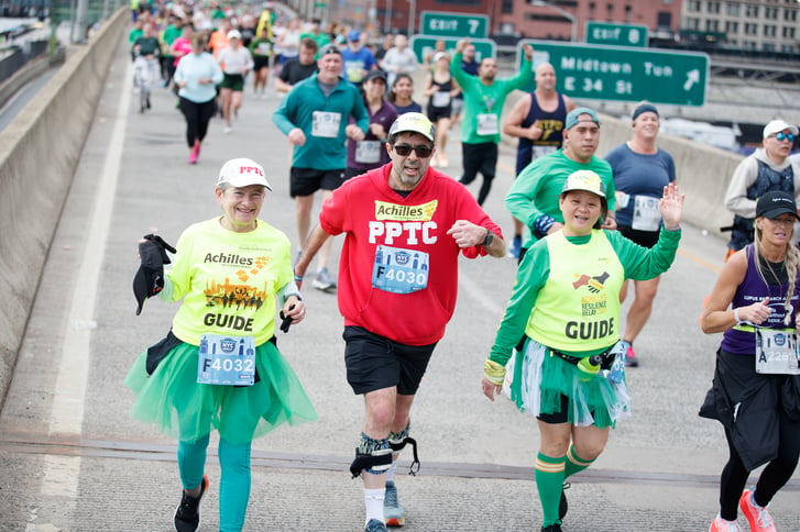 Michael Ring and guides in the 2024 UA NYC Half