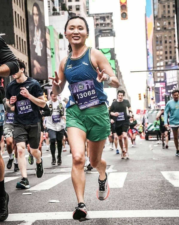 Olivia Witherite running the United Airlines NYC Half.