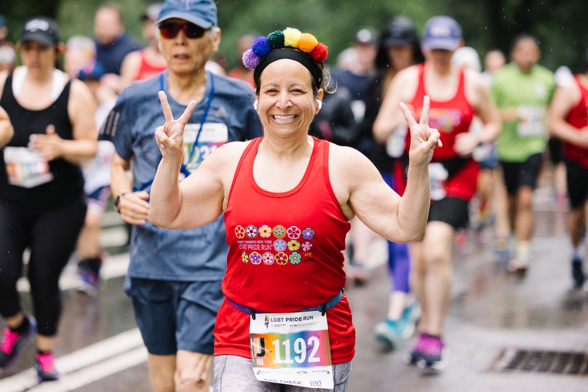 Runners in 2023 FRNY LGBT Pride Run