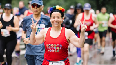 Runners in 2023 FRNY LGBT Pride Run