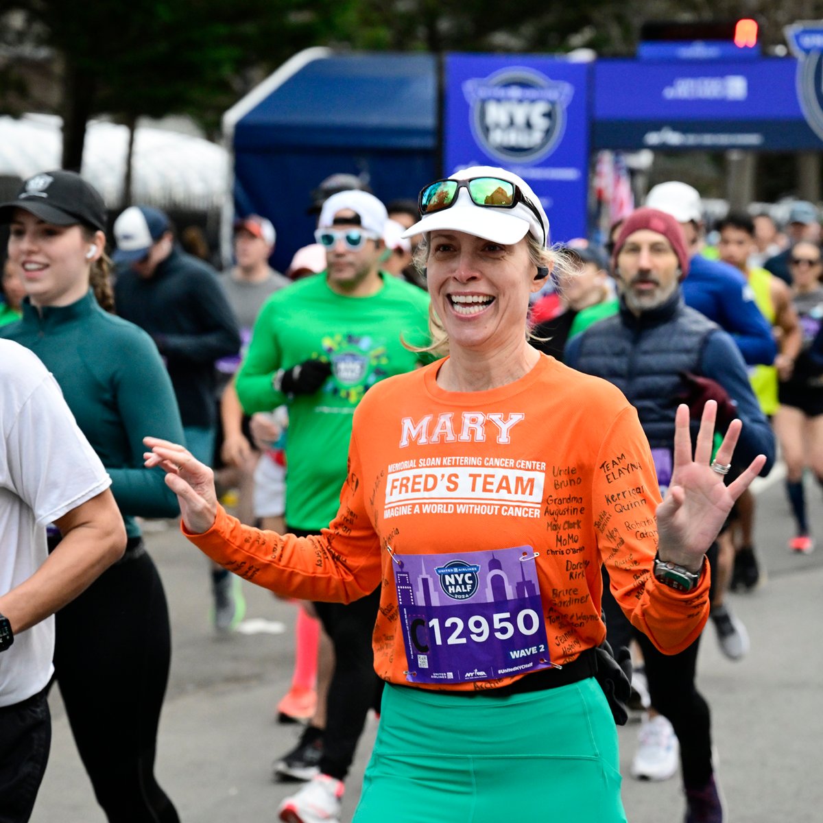 Fred's Team runner at 2024 UA NYC Half