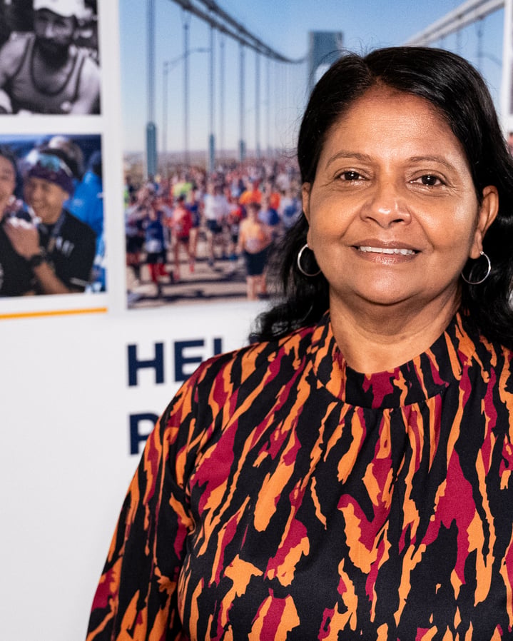 Chandra Darsan portrait 2024 at NYRR