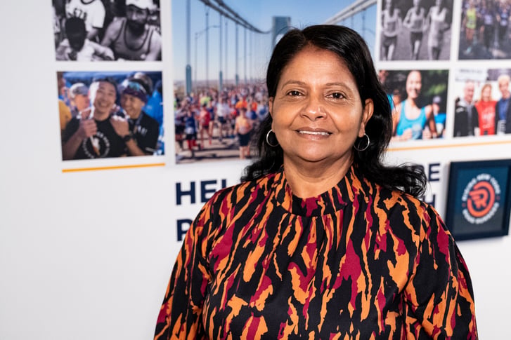 Chandra Darsan portrait 2024 at NYRR