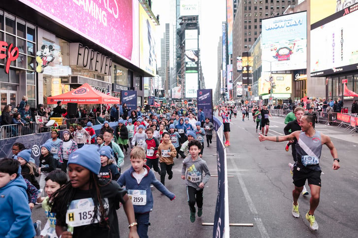 UA NYC Half 2024 Times Sq Kids Run