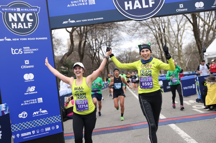 UA NYC Half 2024 finish