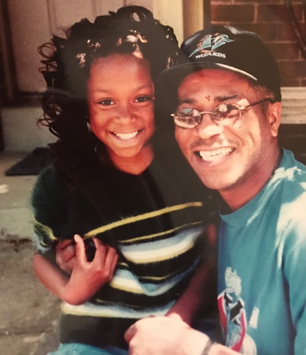 Victoria with her dad
