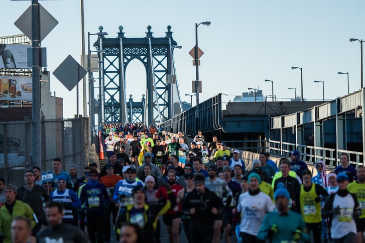 NYC Half over the bridge