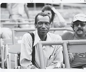 Ted Corbitt sitting