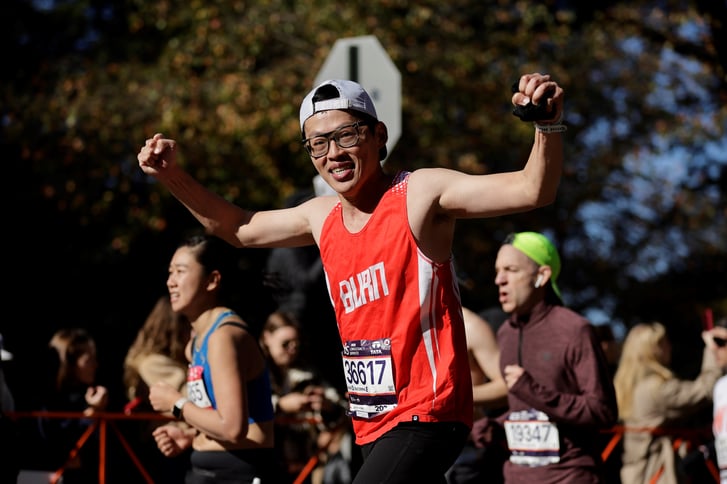 2024 TCS NYC Marathon runner on course