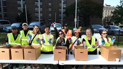 Runners at the 2025 NYRR Jersey City 5K