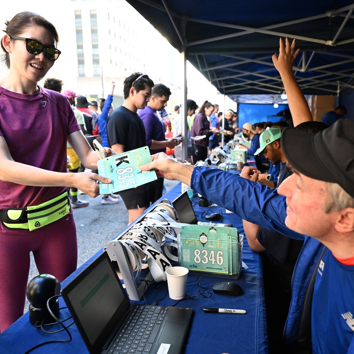 Runners at the 2025 NYRR Jersey City 5K