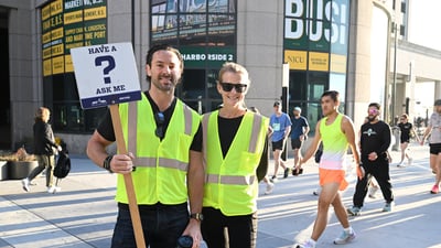 Runners at the 2025 NYRR Jersey City 5K