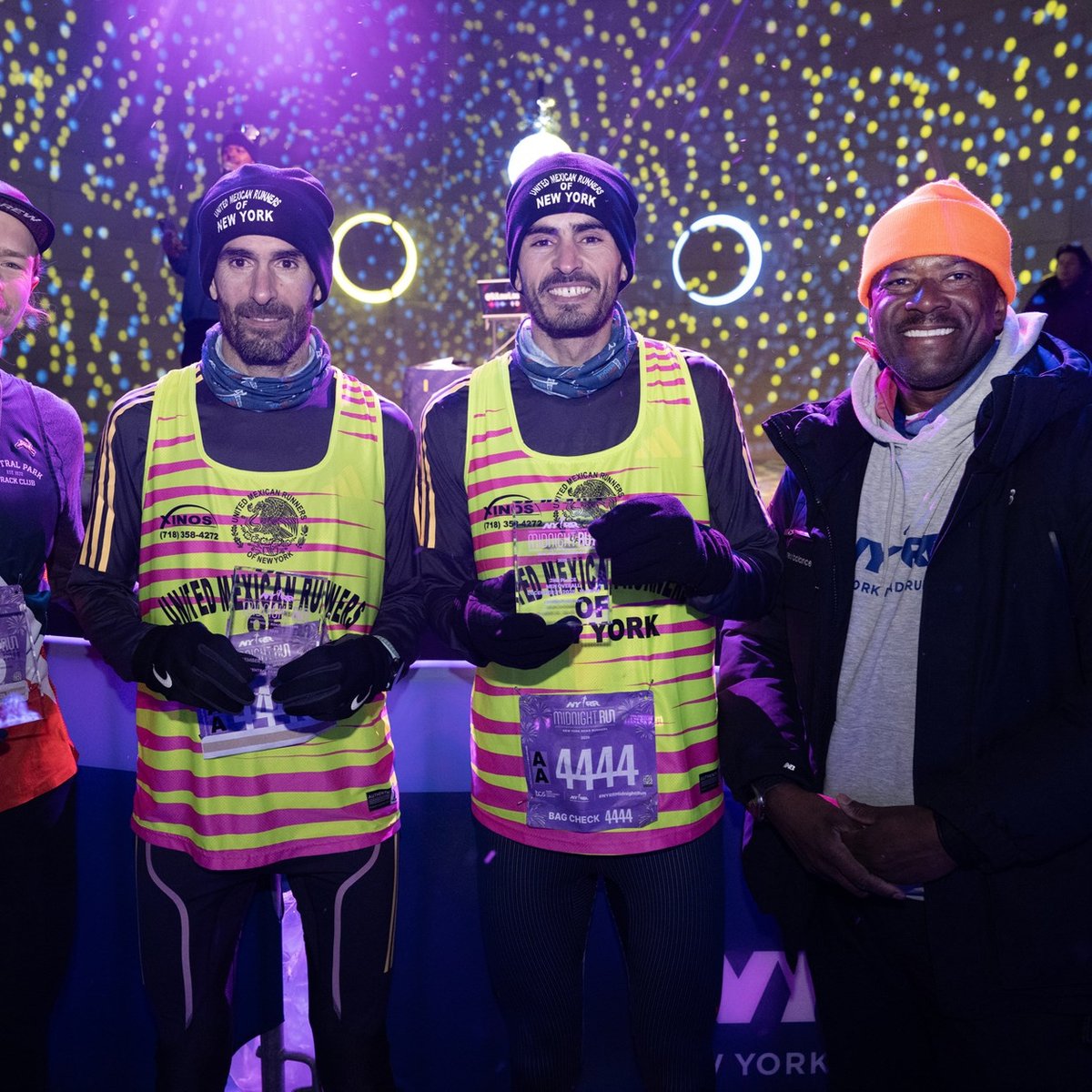 Runners at the 2025 NYRR Midnight Run