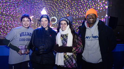 Runners at the 2025 NYRR Midnight Run
