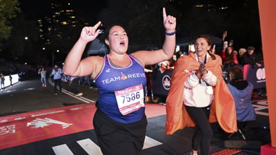 Charity runners at the 2025 TCS New York City Marathon