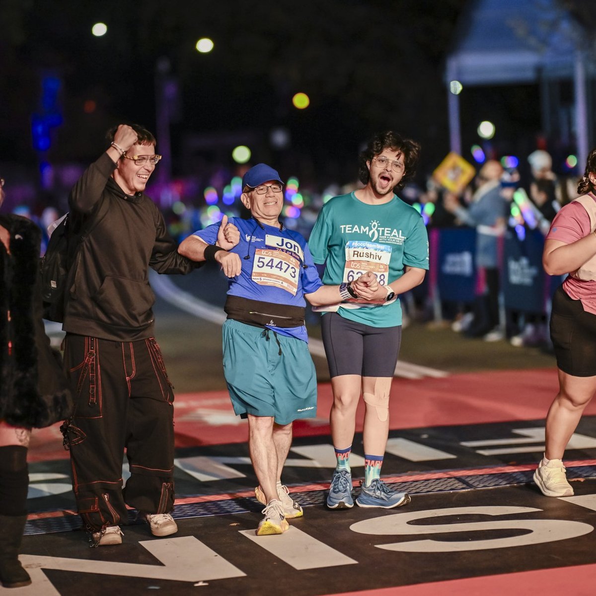 Charity runners at the 2025 TCS New York City Marathon